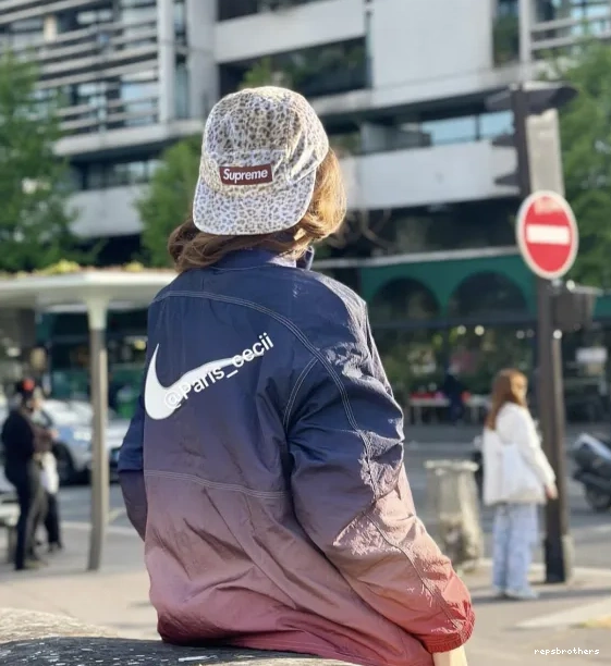 24SS Leopard Velvet Camp Cap Leopard Cap Camping White Velvet 0830